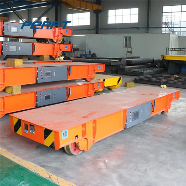motorized transfer trolley for plate transport 10 tons
